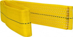 Made in USA - 3' Long x 3" Wide, 6,600 Lb Basket Capacity, 6,600 Lb Vertical Capacity, 1 Ply, Nylon Web Sling - 5,280 Lb Choker Capacity - Industrial Tool & Supply