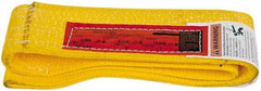 Made in USA - 3' Long x 3" Wide, 6,960 Lb Vertical Capacity, 2 Ply, Nylon Web Sling - 5,570 Lb Choker Capacity - Industrial Tool & Supply
