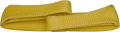 Made in USA - 3' Long x 4" Wide, 5,100 Lb Vertical Capacity, 1 Ply, Nylon Web Sling - 4,080 Lb Choker Capacity - Industrial Tool & Supply
