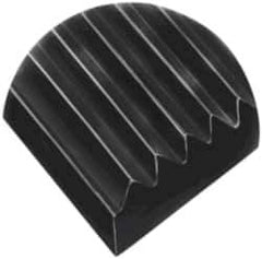 Wearwell - 150 Ft. Long x 3 Ft. Wide, Vinyl Surface, Ribbed Entrance Matting - 1/8 Inch Thick, Indoor, Vinyl, Black, Series 381 - Industrial Tool & Supply