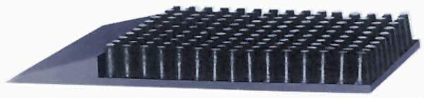 Notrax - 5 Ft. Long x 3 Ft. Wide, SBR Rubber Surface, Bristle Surface Entrance Matting - 5/8 Inch Thick, Outdoor, SBR Rubber, Black, 4 Edged Side, Series 345 - Industrial Tool & Supply