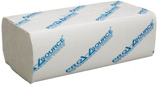 PRO-SOURCE - 1 Ply White Multi-Fold Paper Towels - 9" Wide - Industrial Tool & Supply