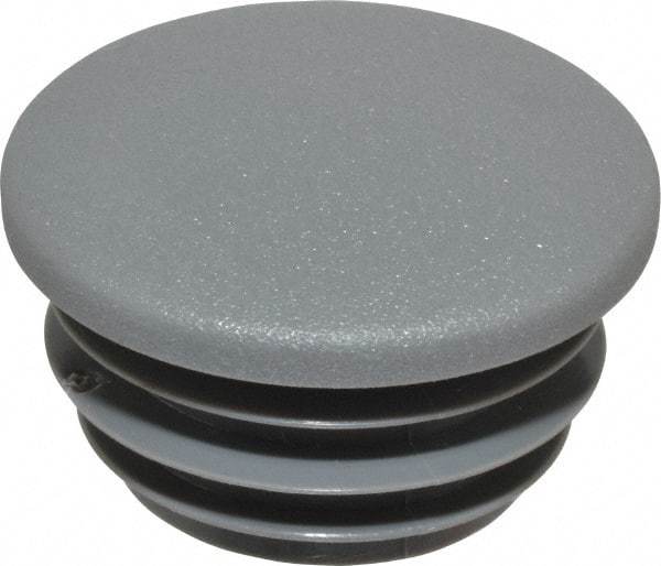 Kee - 1" Pipe, Plastic Plug Pipe Rail Fitting - Gray - Industrial Tool & Supply