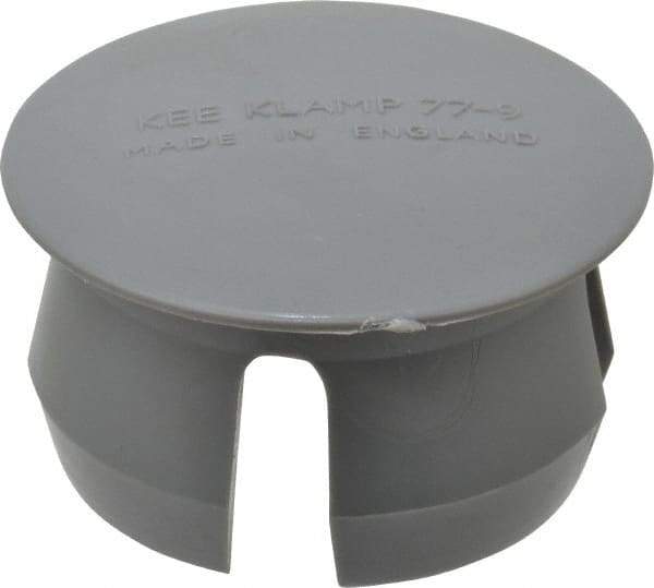 Kee - 2" Pipe, Plastic Plug Pipe Rail Fitting - Gray - Industrial Tool & Supply