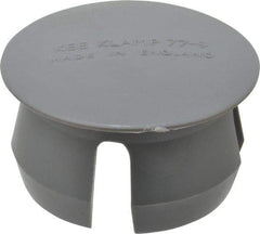 Kee - 2" Pipe, Plastic Plug Pipe Rail Fitting - Gray - Industrial Tool & Supply
