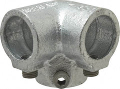 Kee - 1" Pipe, Side Outlet Elbow, Malleable Iron Elbow Pipe Rail Fitting - Galvanized Finish - Industrial Tool & Supply