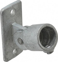 Kee - 1" Pipe, Swivel Flange, Malleable Iron Flange Pipe Rail Fitting - Galvanized Finish - Industrial Tool & Supply