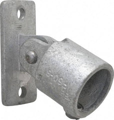 Kee - 2" Pipe, Swivel Flange, Malleable Iron Flange Pipe Rail Fitting - Galvanized Finish - Industrial Tool & Supply