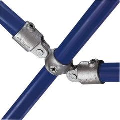 Kee - 3/4" Pipe, Malleable Iron Swivel Socket Pipe Rail Fitting - Galvanized Finish - Industrial Tool & Supply