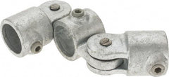 Kee - 1" Pipe, Malleable Iron Swivel Socket Pipe Rail Fitting - Galvanized Finish - Industrial Tool & Supply