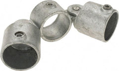 Kee - 2" Pipe, Malleable Iron Swivel Socket Pipe Rail Fitting - Galvanized Finish - Industrial Tool & Supply