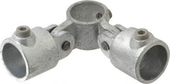 Kee - 1-1/4" Pipe, Malleable Iron Swivel Socket Pipe Rail Fitting - Galvanized Finish - Industrial Tool & Supply