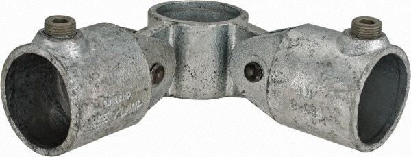 Kee - 1-1/2" Pipe, Malleable Iron Swivel Socket Pipe Rail Fitting - Galvanized Finish - Industrial Tool & Supply