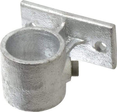 Kee - 1-1/2" Pipe, Malleable Iron Rail Support Pipe Rail Fitting - Galvanized Finish - Industrial Tool & Supply
