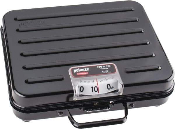 Pelouze - 13" x 10-1/2" Wide Base, 100 Lb Capacity, Analog Dial Shipping Scale - 1 Lb Graduation - Industrial Tool & Supply