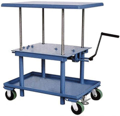 Vestil - 2,000 Lb Capacity Mechanical Lift Table - 24" to 42" Lift Height, 48" Platform Length x 30" Platform Width - Industrial Tool & Supply
