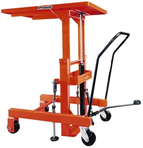 Presto Lifts - 2,000 Lb Capacity Hydraulic Lift Table - 24" Lift Height, 24" Platform Length x 36" Platform Width - Industrial Tool & Supply