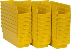 Akro-Mils - 11-5/8" Deep, Yellow Hopper Shelf Bin - 4" High x 4-1/8" Wide x 11-5/8" Long - Industrial Tool & Supply