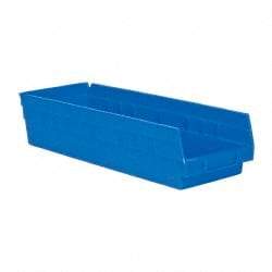 Akro-Mils - 17-7/8" Deep, Blue Hopper Shelf Bin - 4" High x 6-5/8" Wide x 17-7/8" Long - Industrial Tool & Supply