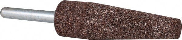 Grier Abrasives - 3/4 x 2-1/2" Head Diam x Thickness, A1, Cone, Aluminum Oxide Mounted Point - Industrial Tool & Supply