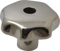 KIPP - 1.57" Head Diam, 7 Point Lobed Knob - 5/16" Hole, Stainless Steel - Industrial Tool & Supply