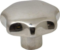 KIPP - 1.96" Head Diam, 7 Point Lobed Knob - 3/8" Hole, Stainless Steel - Industrial Tool & Supply