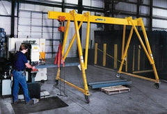 Spanco - 6,000 Lb Load Capacity Steel Gantry Crane - 10' Span - Industrial Tool & Supply