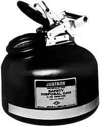 Justrite - Safety Disposal Cans Capacity (Gal.): 5.00 Material: Polyethylene - Industrial Tool & Supply