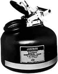 Justrite - Safety Disposal Cans Capacity (Gal.): 5.00 Material: Polyethylene - Industrial Tool & Supply