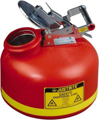 Justrite - Safety Disposal Cans Capacity (Gal.): 2.00 Material: Polyethylene - Industrial Tool & Supply