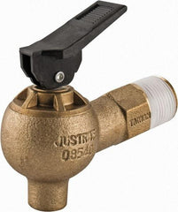 Justrite - 3/4" NPT Brass Drum Faucet - FM Approved - Industrial Tool & Supply