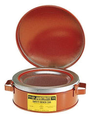 Justrite - Safety Bench Cans & Dip/Wash Tanks Type: Bench Can Capacity (Qt.): 2.00 - Industrial Tool & Supply