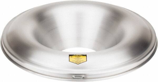 Justrite - Aluminum Steel Fire Resistant Head - 24 Inch Outside Diameter, 55 Gallon Complete Drum, 7-7/8 Inch Opening Diameter, FM Standards - Industrial Tool & Supply