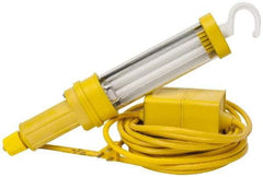 Woodhead Electrical - 120 VAC, 13 Watt, Electric, Fluorescent Portable Handheld Work Light - 25' Cord, 1 Head, 900 Lumens, Nitrile, 342.9mm Long x 38.1mm Wide x 66.04mm High - Industrial Tool & Supply