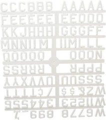 Ghent - Plastic Letter Kits Type: Reusable Letters Display Size: 3/4 (Inch) - Industrial Tool & Supply