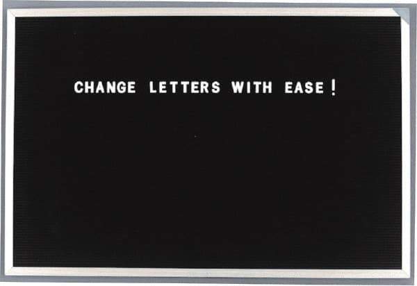 Ghent - Plastic Letter Kits Type: Reusable Letters Display Size: 1/2 (Inch) - Industrial Tool & Supply