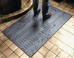 Wearwell - 30' Long x 2' Wide, Dry/Wet Environment, Anti-Fatigue Matting - Black, Vinyl with Vinyl Base, Beveled on 4 Sides - Industrial Tool & Supply