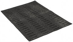 Wearwell - 3' Long x 2' Wide, Dry/Wet Environment, Anti-Fatigue Matting - Black, Vinyl with Vinyl Base, Beveled on 4 Sides - Industrial Tool & Supply