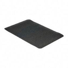 Wearwell - 3' Long x 2' Wide, Dry Environment, Anti-Fatigue Matting - Black, Natural Rubber with Nitrile Blend Base, Beveled on 4 Sides - Industrial Tool & Supply