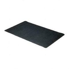 Wearwell - 5' Long x 3' Wide, Dry Environment, Anti-Fatigue Matting - Black, Natural Rubber with Nitrile Blend Base, Beveled on 4 Sides - Industrial Tool & Supply