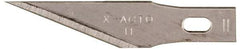 X-ACTO - 100 Piece Steel Hobby Blade - 1-19/32" OAL - Industrial Tool & Supply