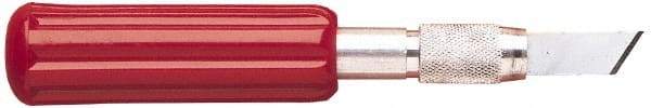 X-ACTO - 5-1/2" OAL Carbon Steel Hobby Knife - #19 Angled Wood Chiseling Blade, Plastic Handle - Industrial Tool & Supply
