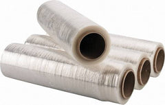 Stretch Associates - 18" x 1,500' 75 Gauge Clear Hand Held Stretch & Pallet Wrap for Use with Dispenser - 4 Piece, 75 Gauge, Clear - Industrial Tool & Supply