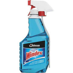 Windex - 32 oz Spray Bottle Ammonia Glass Cleaner - Use on Chrome, Hard Surfaces, Plexiglass, Stainless Steel - Industrial Tool & Supply