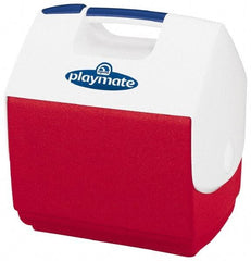 Igloo - 7 Qt Ice Chest - Plastic, Red/White - Industrial Tool & Supply
