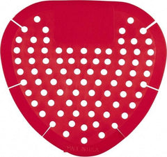 Fresh Products - Vinyl Urinal Screen - Red, Cherry Scent - Industrial Tool & Supply