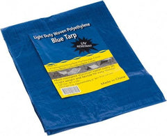 Value Collection - 10' Long x 8' Wide Polyethylene Tarp & Dust Cover - Blue - Industrial Tool & Supply