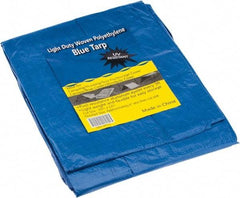 Value Collection - 12' Long x 10' Wide Polyethylene Tarp & Dust Cover - Blue - Industrial Tool & Supply