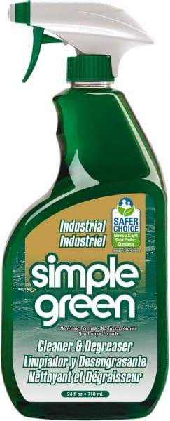 Simple Green - 24 oz Spray Bottle Cleaner/Degreaser - Liquid, Biodegradable, Concentrated, Unscented - Industrial Tool & Supply