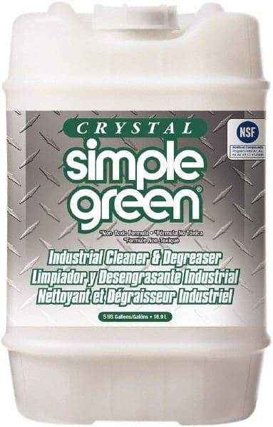 Simple Green - 5 Gal Bucket Cleaner/Degreaser - Liquid, Biodegradable, Concentrated, Unscented - Industrial Tool & Supply